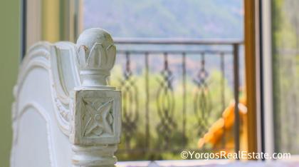 Bedroom with mountain view